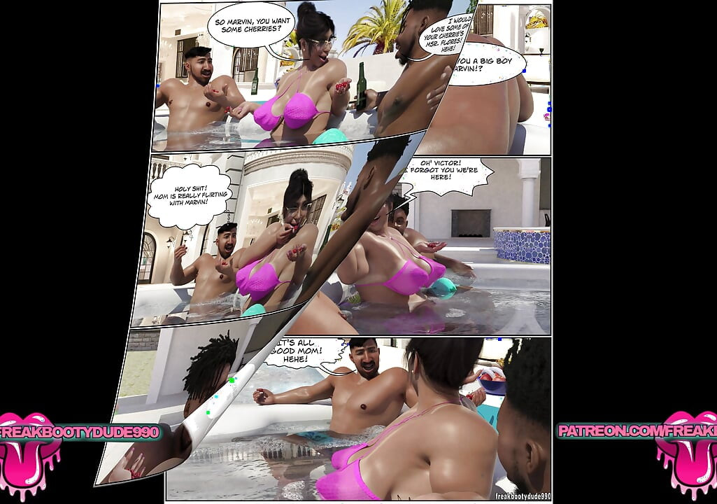 Victors mommy hooks up with his best friend (COMIC)