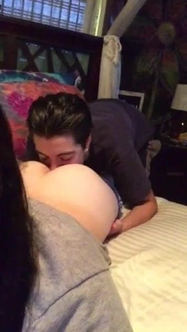 lesbian spanking and licking