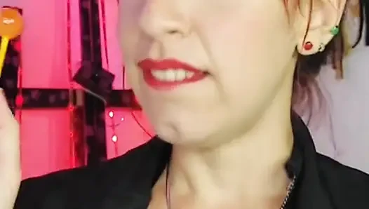 Shyyfxx Your Bossy Boss Jerks Out with a Lollipop and Forces You to Lick Her Pussy Humiliation