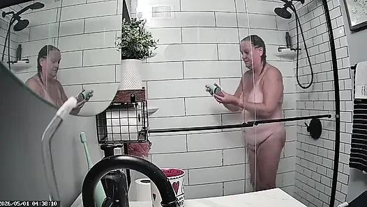 Mrs. Joanne Tanner a Real Public Schoolteacher Captured in the Shower 05-01-26 & 05-03-26