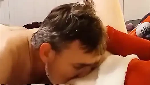 Hot MILF BBW Lets Her Friend Eat Whip Cream Off Of Her Tits And Pussy!