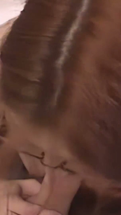 Skinny redhead teen gets her mouth cunt stuffed a a huge load on her face! | Clip 2