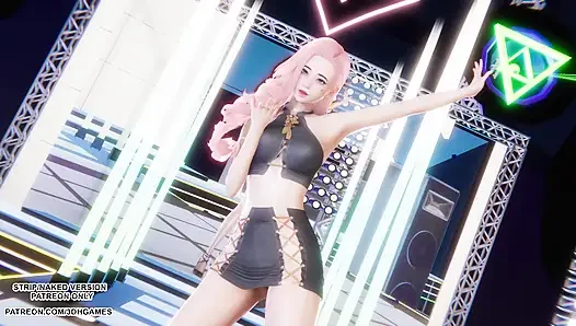 MMD ДВА РАЗА - Я НЕ МОГУ ОСТАНОВИТЬ МЕНЯ Seraphine Kpop, танец лиги легенд, хентай без цензуры 4K 60FPS