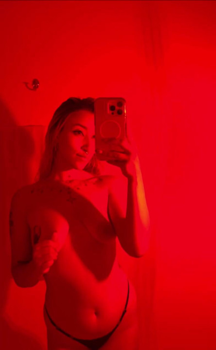 Gorgeous Blonde Feeling Bold, Hot, and Confident