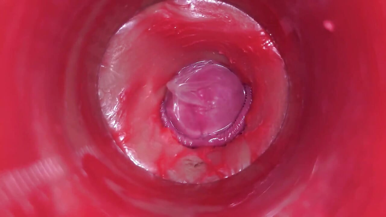 Cameră în interiorul pizdei - Puternic spermă în pizdă! Cel mai bun asmr intern
