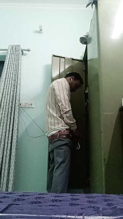 Indian desi man enjoy shower and masterbation show with neighbour