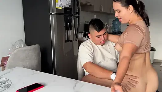 STEPSISTER WANTS SEX IN THE KITCHEN
