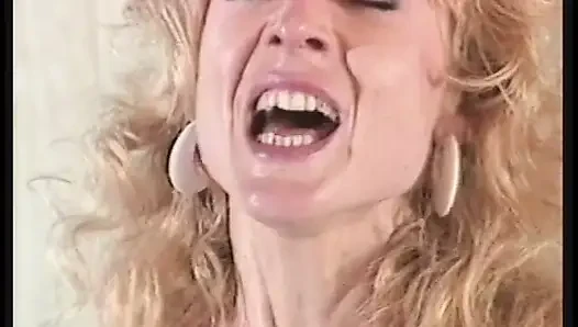 Horny MILFs share young stud's dick during blowjob