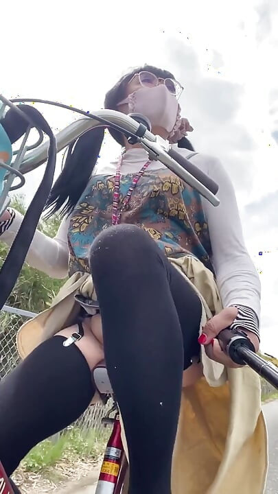 No. 241 Cycling with My Pussy on Full Display