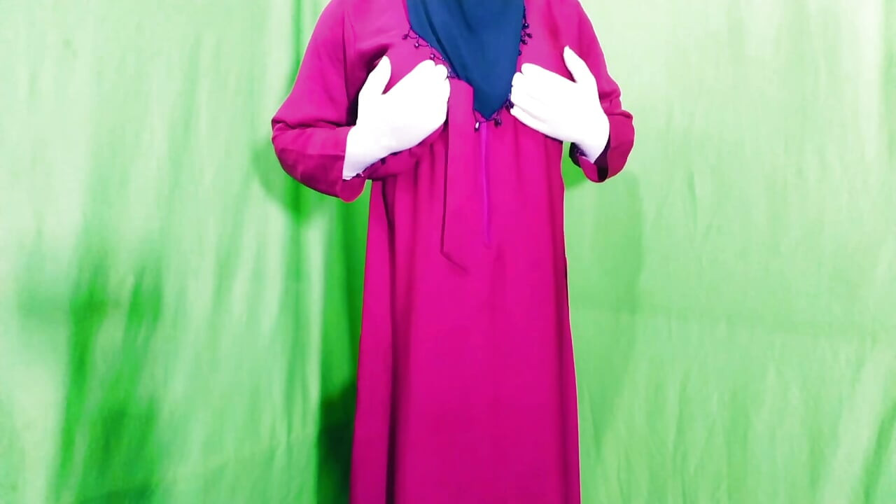 Arabisk vacker hijabi muslimsk tjej mycket rolig video