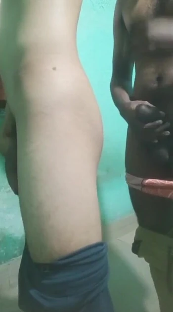 Must-share moment from "Gaand mei lund... Bareback anal fuck by two best friends in hostel washroom"