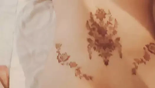 Sexy British Desi let her lover to expose her beautiful ass and fuck her and let him cum twice once in her gorgeous pussy And as