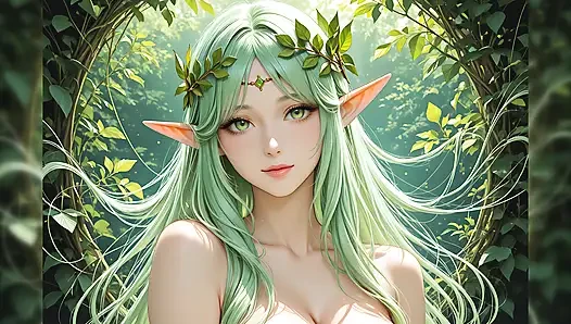 Nude Elf Beauty Swirl Tease: Ornamental High Resolution Slideshow