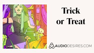 Truco o trato (historia de sexo de halloween, audio erótico para mujeres)