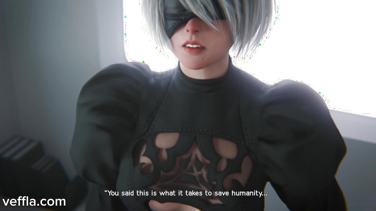 Yorha 2b Android follada duro: Nier Automata 3D hentai creampie penetración 4k NSFW