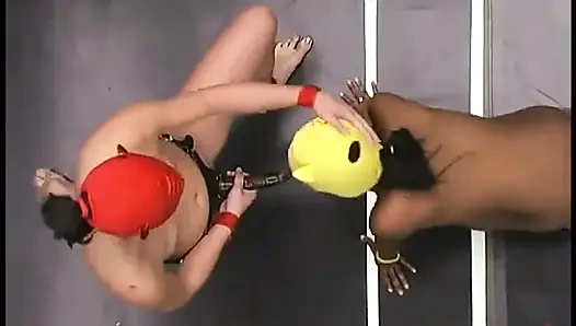 Желтая кошечка и малиновый Ninja