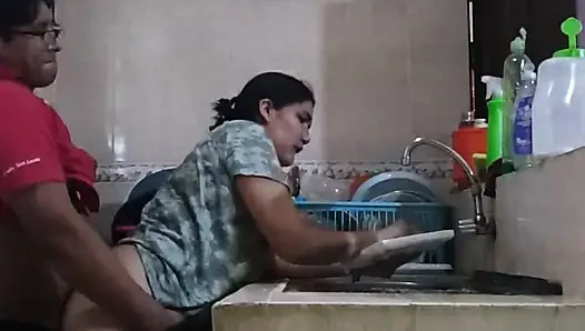 Sexy Latina Sex in the Kitchen