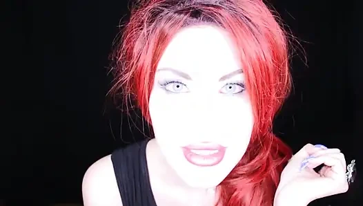 Redhead Italian mistress in black boots humiliates you