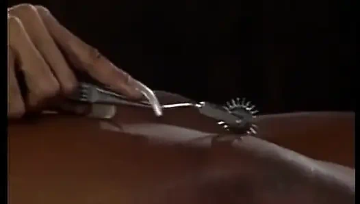 Perfektes schwarzes schätzchen aus deutschland wurde gefesselt und bestraft