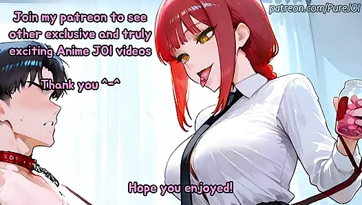 Endure Makima's degradation test to become her filthy puppy (CBT JOI)