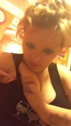 slutty girl shows her pussy