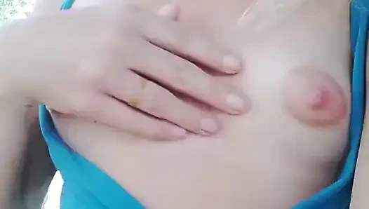 Playing, Squirting at the Balcony