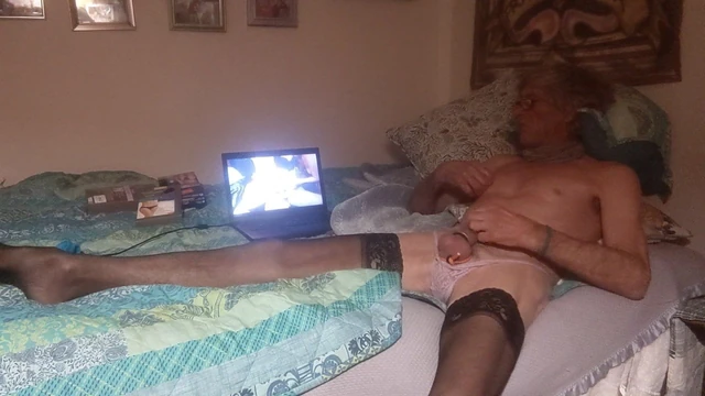 Jacking to porn