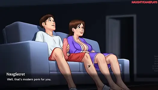 Summertime Saga part 33 By DarkCookie - Eating MILF Landlady's Huge Ass While She is in Her Bathroom