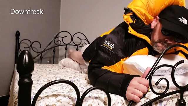 Humping Rab Down Jacket and my pillows until cum