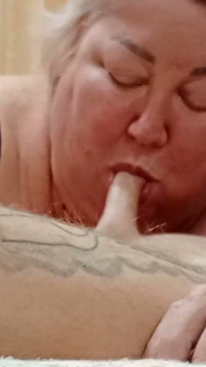 Stepmom sucks my dick until her mouth is full of cum | Clip 2