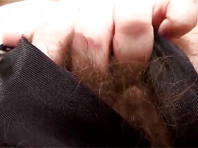 Chunky brunette enjoys solo sex