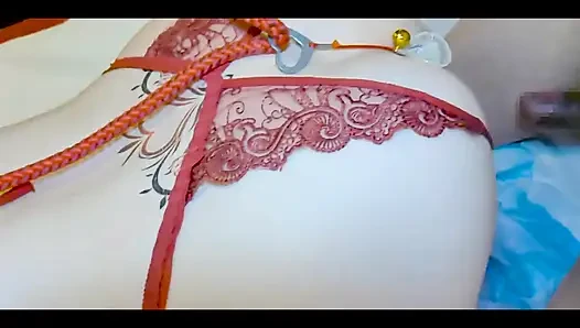 Mayu no91 dicukur, cosplay, tenggorokan dalam, kerah, penutup mata, manik-manik anal di 2 lubang, muncrat, creampie, sepong bersih