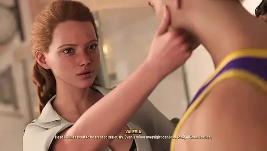 İri göğüslü doktor biraz ilgi istiyor - götünü salla 1