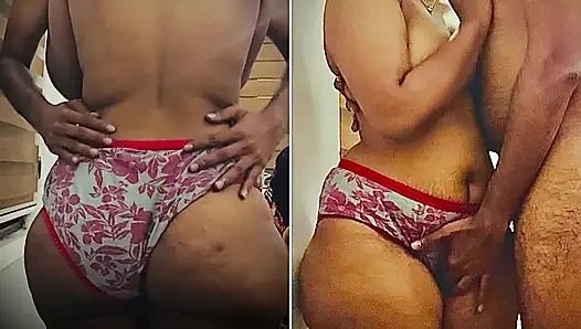 The curvy milf body and ass is showcased to her bull on vc.Big ass horny hotwife teases husbands small dick and in the climax sh