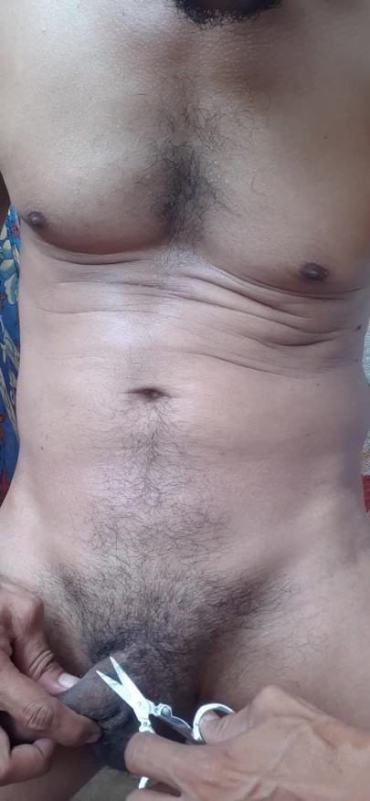 Hair Remove Black Big Cock Outdoor