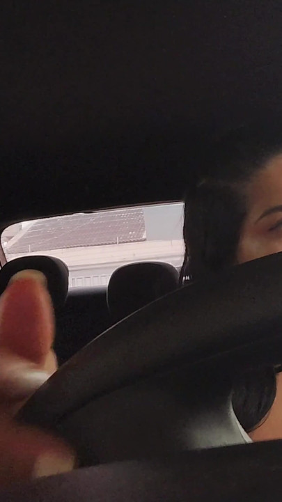 Car Tales: Big-ass Brunette Got Cum on the Back Seat