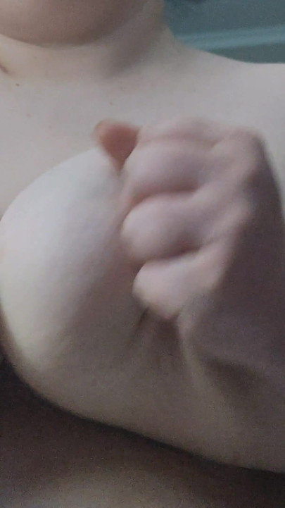 Playing with My Huge Tits While I'm Soaking Wet