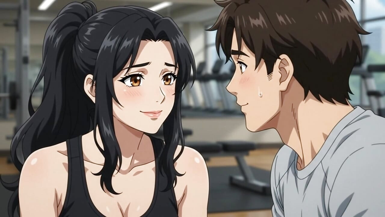 Private Trainer seduce hot boy while exercise and suck his dick