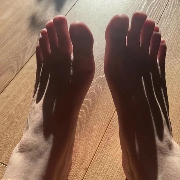 My feet enjoying the sun