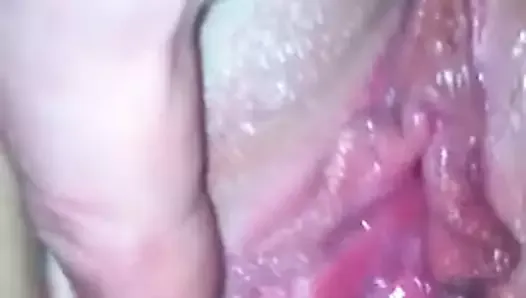 glistening super wet pussy