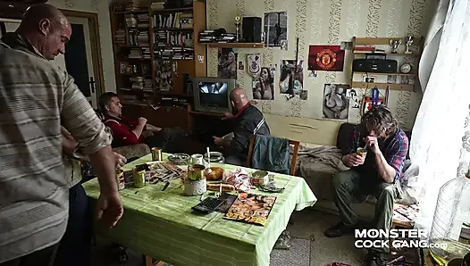 Tasty Cum of 5 Massive Cocks (MonsterCockGang)