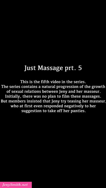 Jeny Smith i en femte del av het massage