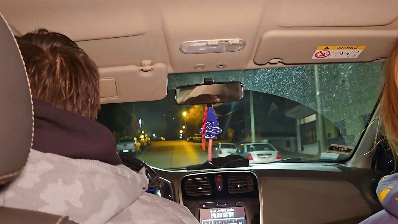 A double blowjob in my friend's car DIRTY MORBID GIRLS