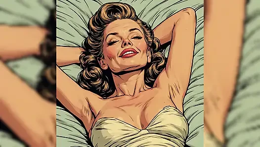 Vintage Pin up Babe Art