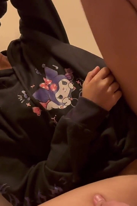 Her Stepbrother Catches Her Masturbating, so She Gets Down on Her Knees to Suck His Thick Cock so He Won't Tell Anyone.