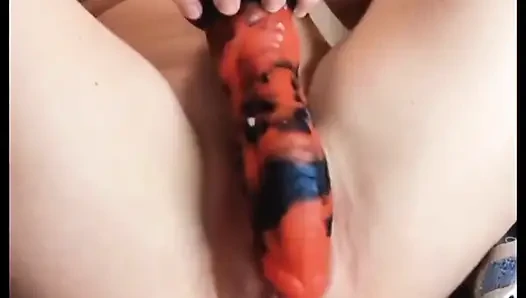 A Pumped Pussy, a Dildo and a Huge Tunnel Buttplug. What Else Could a Girl Want!