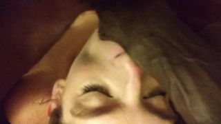 White bitch sucking bbc