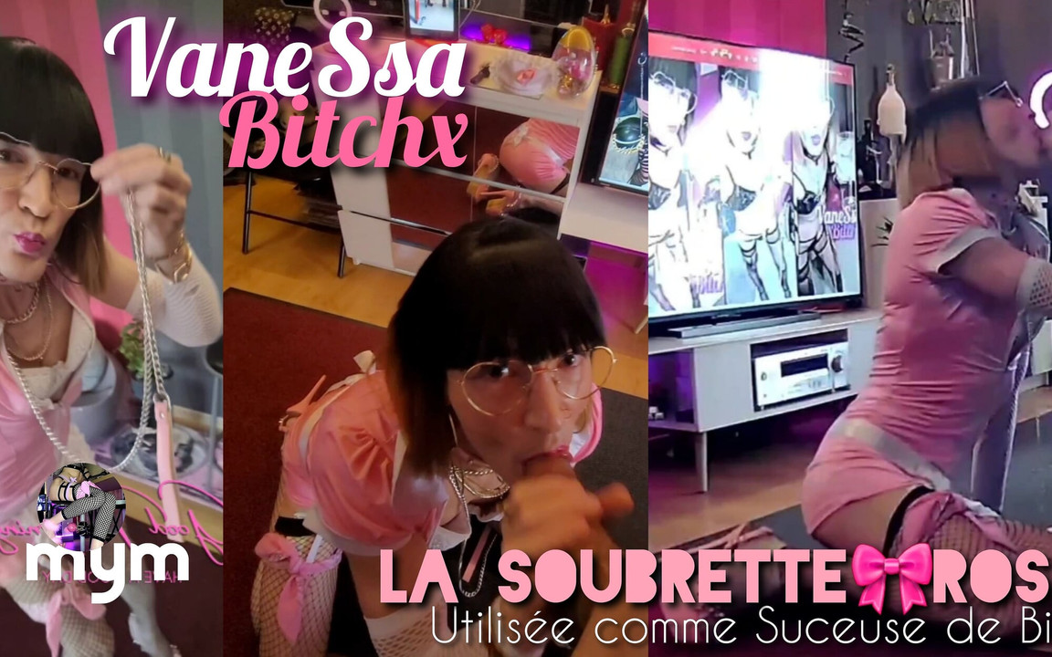 The Pink Maid Used as a Cock Sucker. Caught Playing the Whore. Vanessabitchx