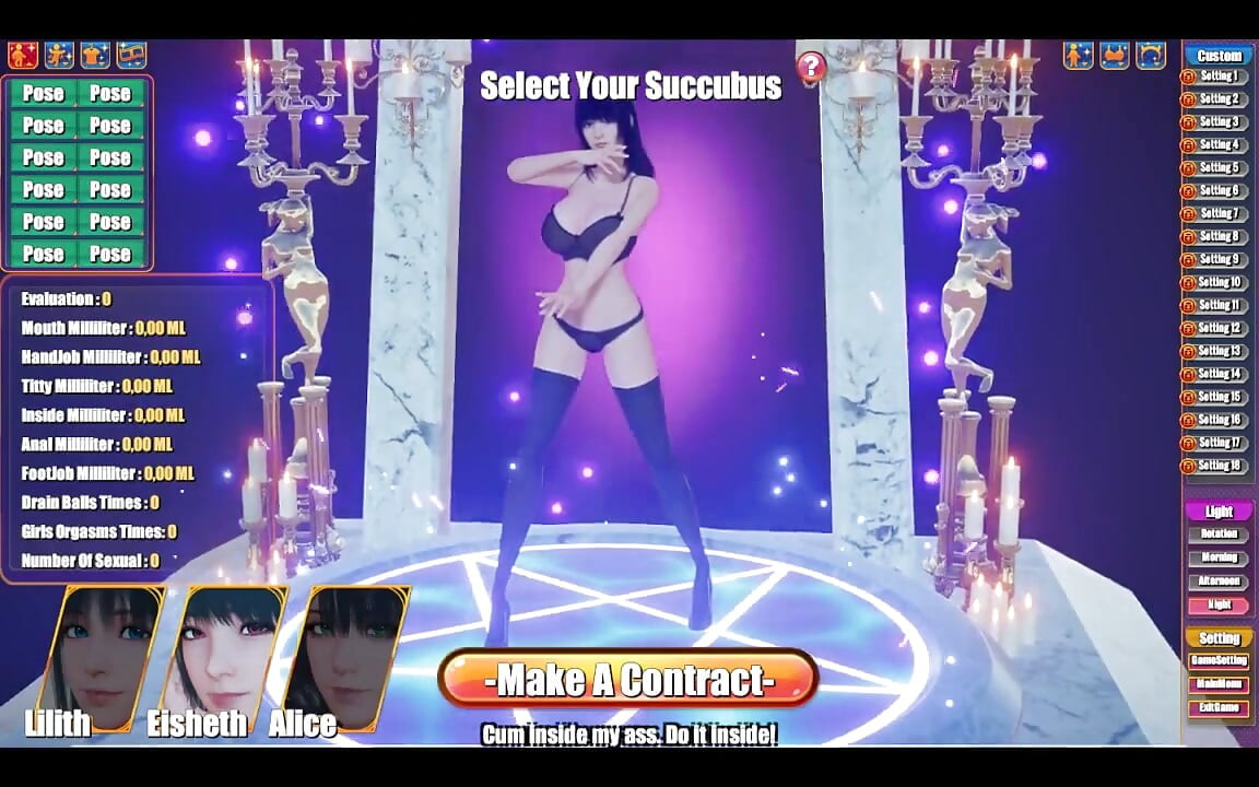Kafe succubus - bagian 2 - tarian ruang pamer pakaian seksi eisheth dan pose hd 60 fps oleh loveskysanhentai