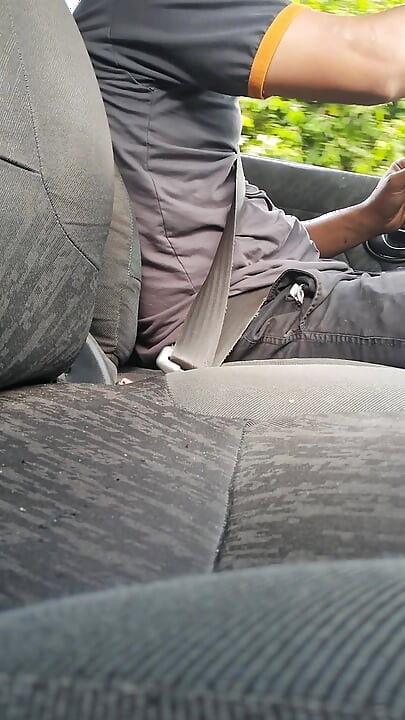 Masturbating deliciously on the street